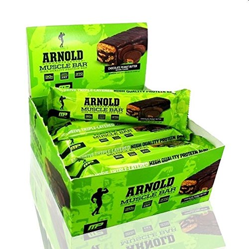 Arnold Schwarzenegger Series Arnold Muscle Bar, Chocolate Peanut Butter, 12 count 3.17oz