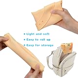Vicloon Silicone Bibs 2-Pack Adjustable Waterproof Food Catcher Pocket Hippo view 4