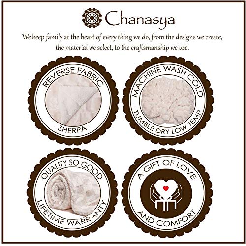 Chanasya-Fuzzy-Faux-Fur-Elegant-Rectangular-Embossed-Throw-Blanket-Plush-Sherpa-Cream-Microfiber-Blanket-for-Bed-Couch-50x65-Inches-Creme Chanasya Fuzzy Faux Fur Elegant Rectangular Embossed Throw Blanket - Plush Sherpa Cream Microfiber Blanket for Bed Couch…
