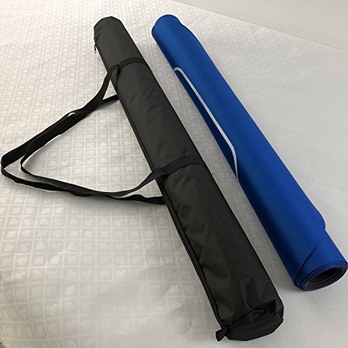 YH Poker 70" x 35" Portable Rectangle Sure Stick Rubber Foam Poker Table Top Layout Poker Mat (Blue)