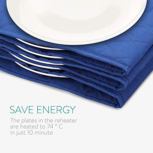 Navaris Electric Plate Warmer 10 Plate Blanket Heater Pockets for Warming Dinner Plates to 165