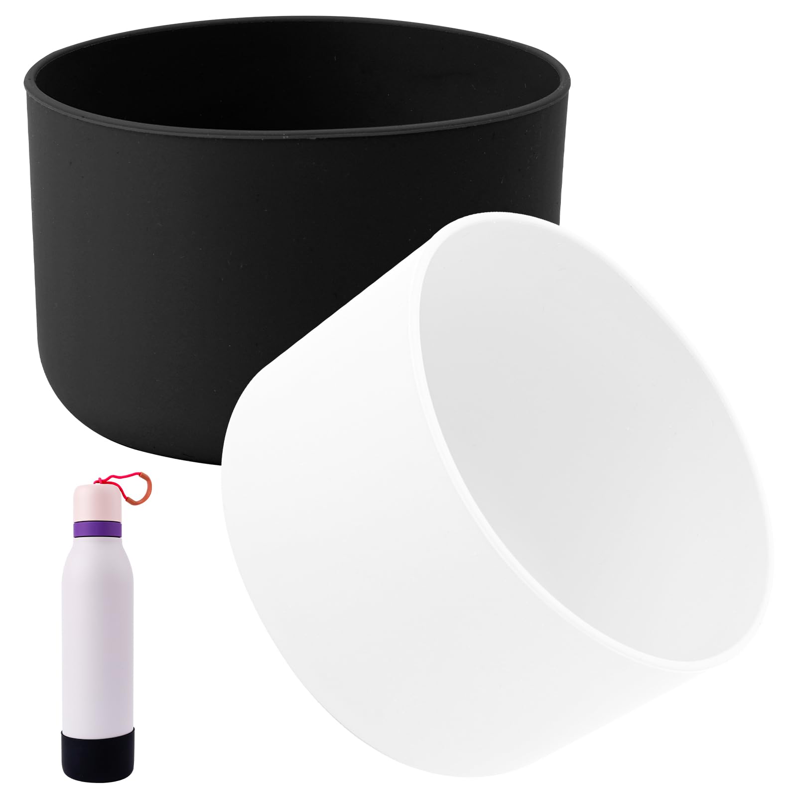 Gosknor Silicone Boot for Owala, 2.95 Inch Diameter Bottle Sleeve Anti-Slip Bottom Protective Cover Flip Water Bottle Accessories Compatible with Freesip 24 oz