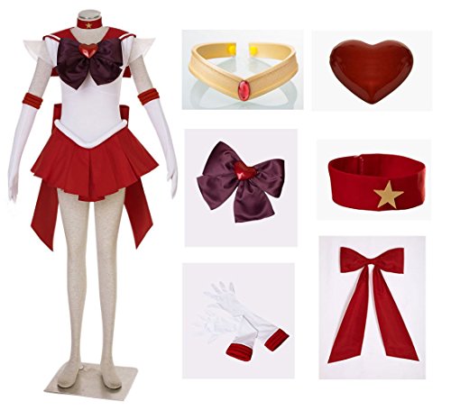 Dazcos Sailor Moon Hino Rei SuperS Mars Cosplay Costume Dress