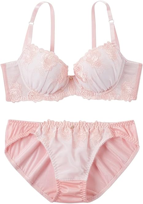 Amazon Nissen ニッセン セット プチプラアイテム レディース下着 インナー Sh05脇高グロリアスローズブラジャー ショーツセット ピンク D100 5l 大きいサイズレディース セット 通販