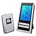 ORIA Indoor Outdoor Thermometer, Digital Wireless Temperature Monitor, LCD Screen Remote Thermometer, ℃/℉ Switch, with Alarm Clock and Snooze Function for Home, Office (Battery Not Included)