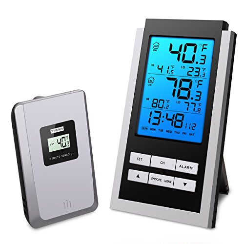 Oria Wireless Weather Station, Indoor/Outdoor Temperature Monitor, LCD