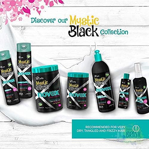 Novex Mystic Black Conditioner Enriched with Castor Oils and Baobab, Hydrates and Helps Control Frizz and Open Ends - Image 4