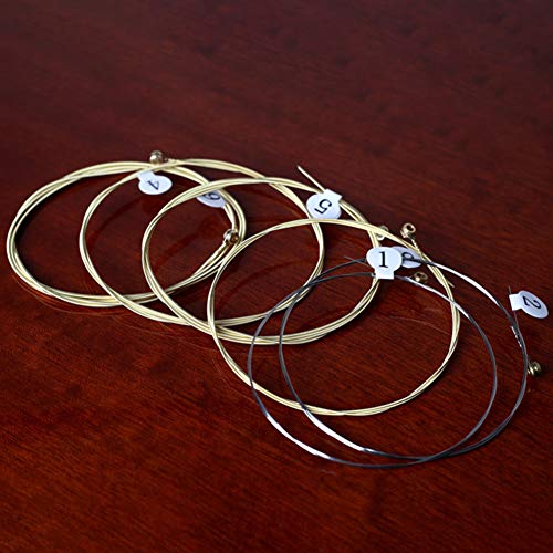 image for Angel 6pcs/Set Universal Acoustic Guitar String Brass Hexagonal Steel 