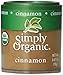 Simply Organic Cinnamon Ground (3% Oil) Certified Organic, 0.67-Ounce Containers (Pack of 6)