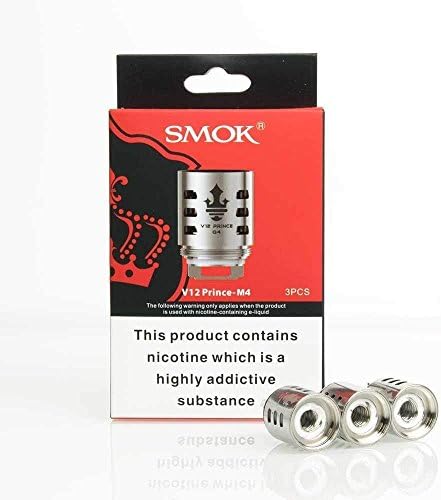 SMOK MAG Stick Prince X-PRIV TFV12 Prince Atomizer Replacement Coil V12 Prince M4 0.17ohm Pack of 3