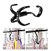 TINKSKY Belt Hanger Scarf Tie Rack Holder Hook for Closet Organizer 360 Degree Rotating (Black(A))