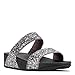 FitFlop Women's GLITTERBALL Nubuck Slide Sandals (Pewter,7B)