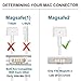 LEDE Macbook Air Charger, AC 45W Magsafe 2 (T-Tip)Replacement Connector Power Adapter for Macbook Air 11 inch and 13-inch (45W M2) - After Mid 2012