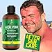 Organic Aloe Vera Gel Sunburn Relief - Certified Organic Pure Aloe Vera for After Sun Relief, Hair & Skin Conditioning - Made From Real Aloe Vera Gel Juice Straight from the Plant [8oz Size]