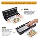 Vacuum Sealer, 4-in-1 Automatic Food Saver with Cutter, Stainless Stee Vacuum Packing Machine for Dry&Moist Food (TVS-2018)
