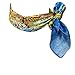 Wrapables 100% Charmeuse Silk Square Scarf Neckerchief, Van Gogh’s, Peach Tree in Bloom