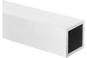MECCANIXITY Aluminum Square Tubing, 1.38"x1.38"x14" Long 0.12" Wall Thick 6063 Aluminum Square Tube Seamless Structural Metal
