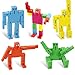 TooGet Brain Teaser Puzzle,Wooden Magic Cube Robot - Multi Color