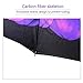 Elover 32in X 8 Panels Double Layer Inverted Umbrella, B - Violet Flower