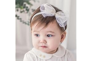 Bethynas Baby Girls Cute Bow-knot Headband Soft Lace Floral Hairbands Newborn Infant Toddlers Kids Hair Accessories (Style 11)