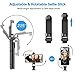 Selfie Stick Tripod, FoPcc Bluetooth Extendable Selfie Stick with Wireless Remote Shutter and Integrated Tripod Stand Selfie Stick for iPhone Xs/X/iPhone 8/8 Plus/iPhone 7/7 Plus, Galaxy S9/S8, More