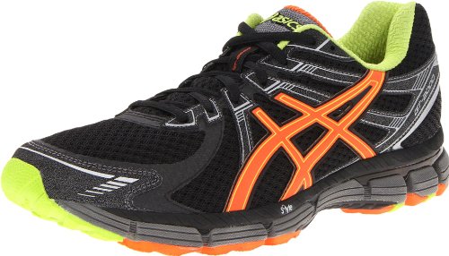 ASICS Men's GT-2000 Running Shoe,Black/Orange/Lime,12 D US