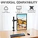 Single Monitor Desk Mount, Height Adjustable Computer Monitor Stand Mount, Full Motion Monitor Arm Desk Mount Fits 13 to 27 Inch Screens, with C-Clamp and Grommet Base, VESA 75×75/100×100, MU0001thumb 1