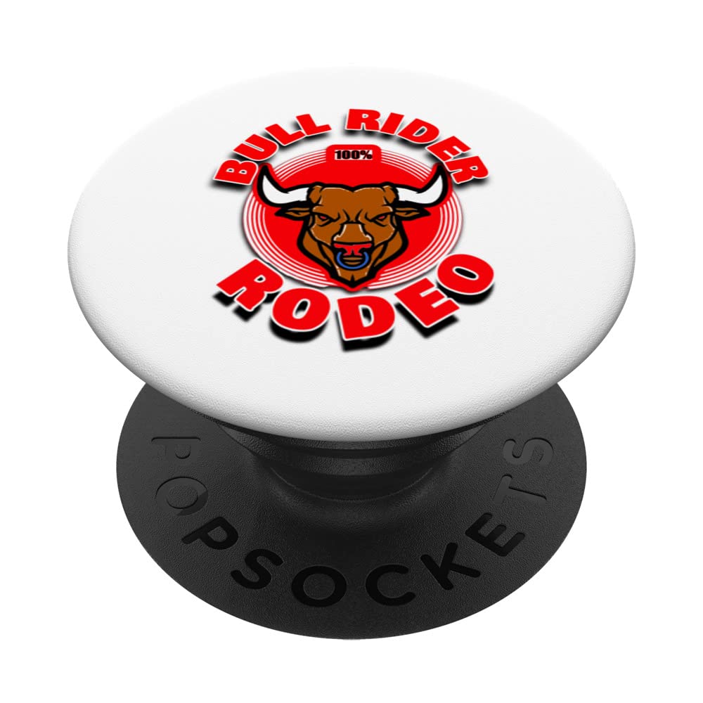 Bull Rider 100% Rodeo PopSockets Swappable PopGrip