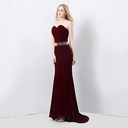 red velvet tube dress