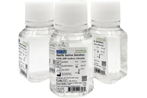 UFC BIO Sterile Saline Solution 0.9% – USP Grade - Multi-Use Wound Wash, Piercing & Tattoo Aftercare – Made in USA - 4 Pack (4x125mL) - 500mL Total