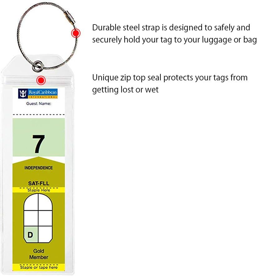 royal caribbean luggage labels