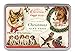 Cavallini Papers Glitter Gift Tags Christmas Cats and Dogs Assorted Gift Tags Packaged in a Tin, Set of 36