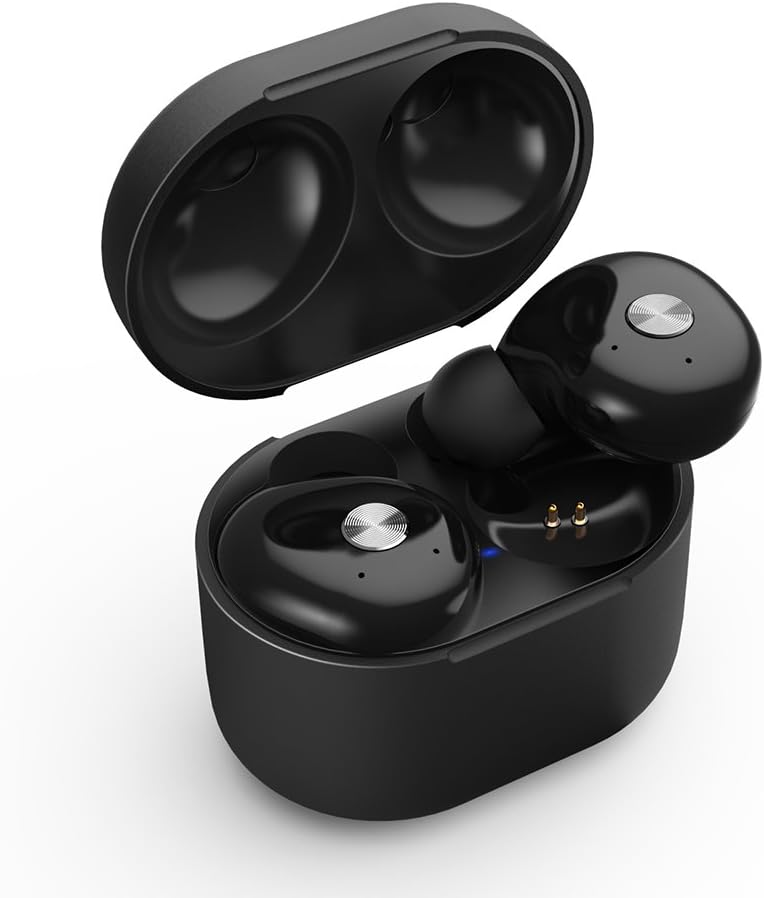 True Wireless Earbuds, iyesku Sports Bluetooth Headphones with Portable Charging Case, Premium Sound Anti-Falling Exercise Running Earphones, Mini Twins Stereo Headset for iPhone and Android YK-T03