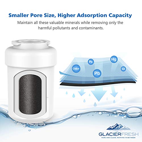GLACIER FRESH MWF Water Filters for GE Refrigerators, NSF 42