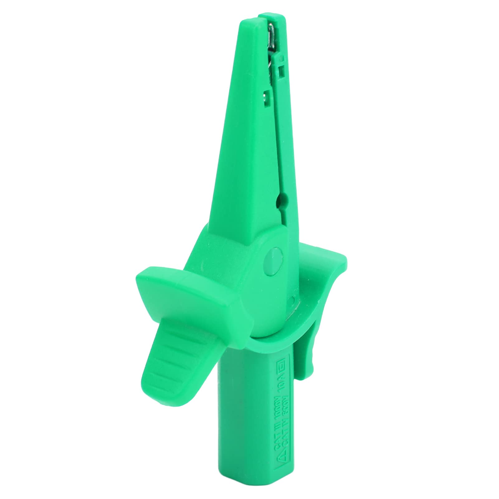 Banana Test Clip J.60041 Alligator Clips Electrical Test Clips with 4mm Banana Jack Socket Terminals Test Crocodile Clamp Clips for Car Trucks Electrical Projects(Green)