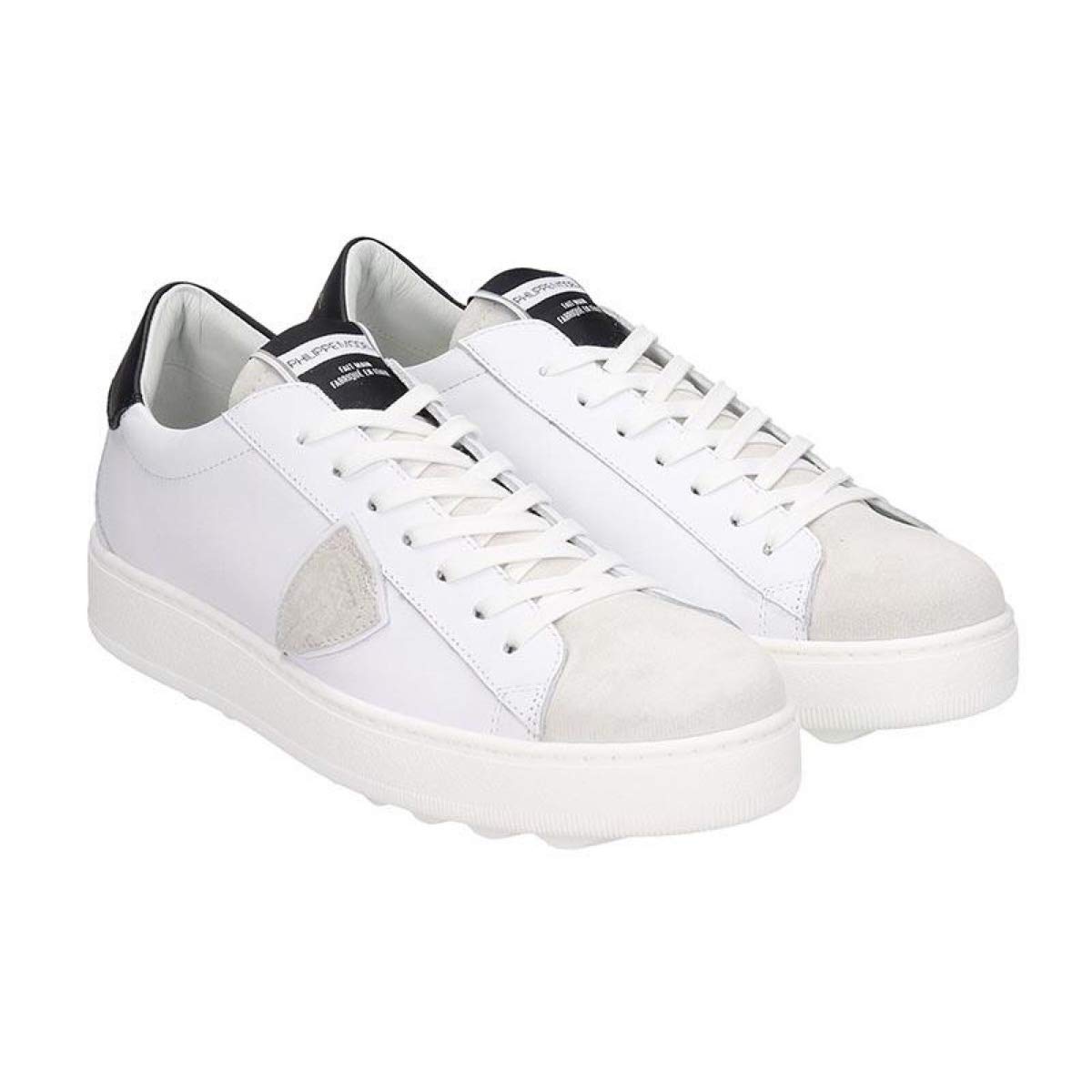 Scarpe da uomo Philippe Model Paris Sneakers Madeleine Blanc Gris Noir  urban-earth.co.uk