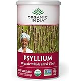 Organic India Psyllium Herbal Powder - Whole Husk Fiber, Vegan, Gluten-Free, USDA Certified Organic, Non-GMO, Soluble & Insol