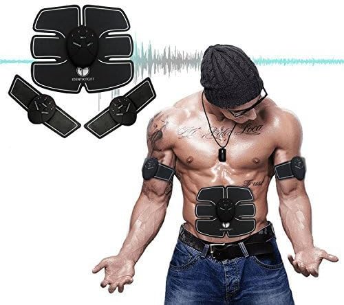 Muscle Toner, IdentikitGift Abdominal Toning Belt, Abs Trainer Wireless Body Gym Workout Home Office Fitness Equipment For Abdomen/Arm/Leg Training Men Women