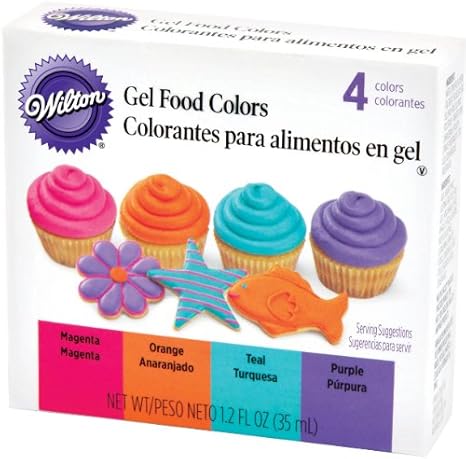 Gel Lebensmittelfarbstoff Set 4/pkg-neon