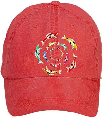 yonghui77 Unisex Koi Fish Flower Baseball Cap Hats