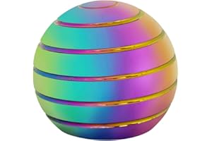 TRUEGOOD Desk Toys, Kinetic Ball Spinner, Desk Novelty Items, Desk Toys for Office Gifts, Full Body Optical Illusion Spinner Ball, Desk TOU,Gifts for Men,Women,Kids 1.5”Size