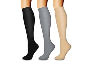 Laite Hebe 3 Pack Compression Sock-Compression Sock For Women and Men Circulation -Best for Running,Athletic Sports