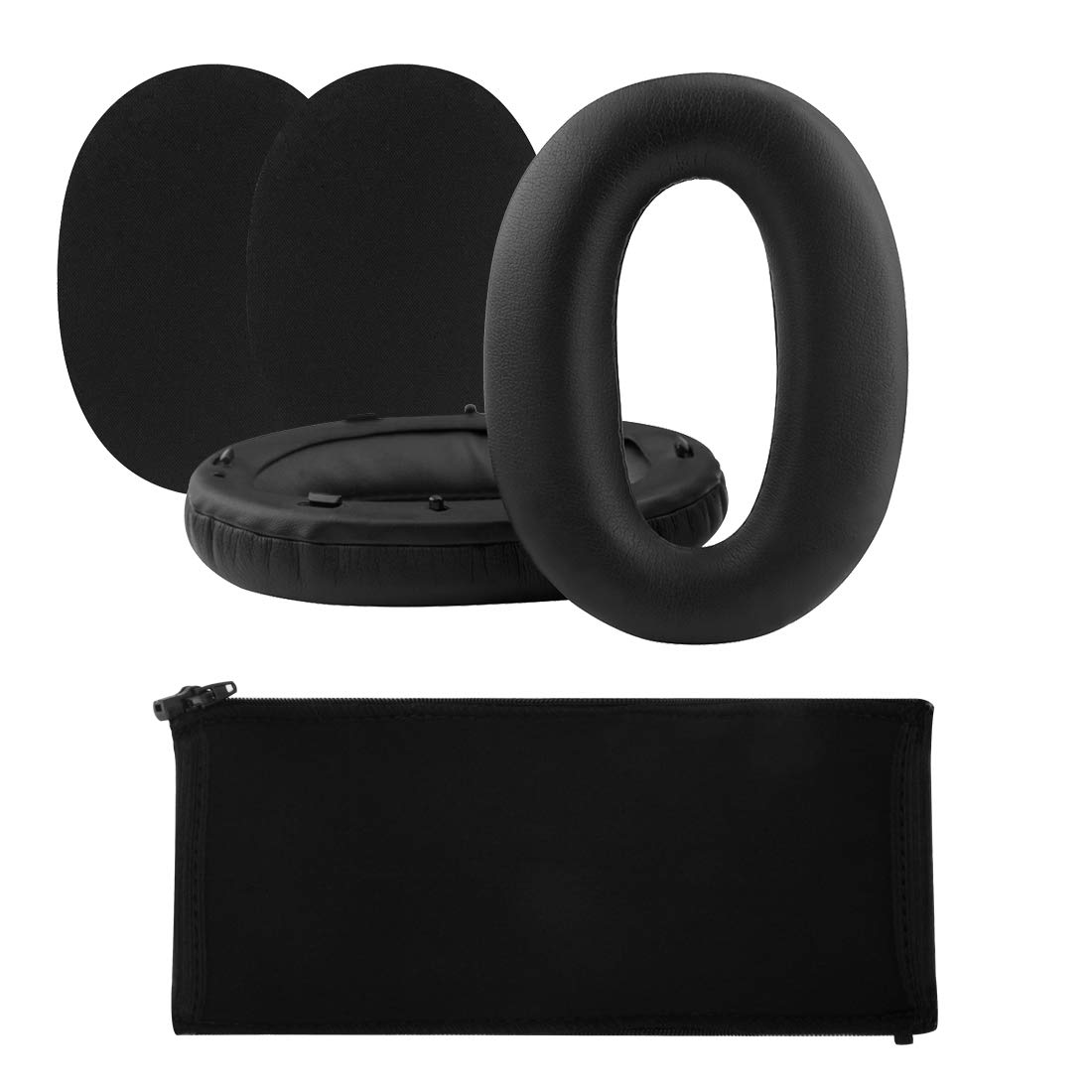 Geekria Replacement Earpad and Headband Cover Set for Sony WH-1000XM3, WH1000XM2, MDR1000X Headphones (Black)