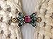 The mattie Multi Colored Stone Sweater Clip Brooch