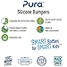 Pura Kiki Silicone Bottle Bumper - Plastic-Free, Medical-Grade, Protective, Anti-Slip Bottom Cover Compatible w/Pura Stainless Bottles 5oz, 9oz & 11oz - Multicolor, 3pcs