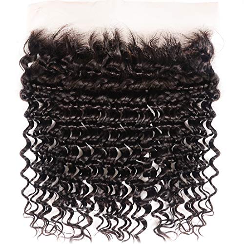 UNice-Hair-Brazilian-Deep-Wave-Lace-Frontal-Closure-13X4-Ear-to-Ear-Free-Part-Swiss-Lace-Frontal-100-Unprocessed-Brazilian-Virgin-Human-Hair-Natural-Color-14inch-frontal
