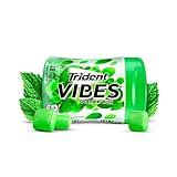 Trident Vibes Spearmint Rush Sugar Free Gum, 4 Bottles of 40 Pieces (160 Total Pieces)