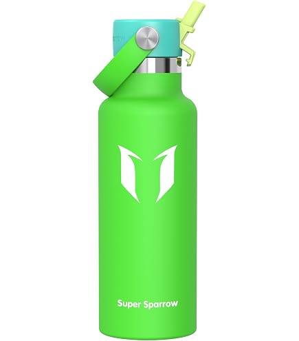 Amazon.com: SipX 18 oz Premium Stainless Steel Water Bottle with Straw Lid   Triple Insulated, Leakproof, BPA-Free  Slim, Durable Bottle for School,  Gym, Office  Green : Sports & Outdoors