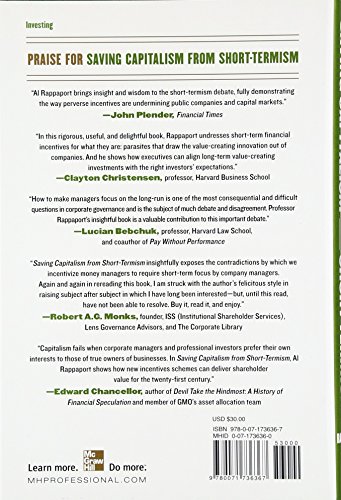 510G6sQoUVL - Saving Capitalism From Short-Termism: How to Build Long-Term Value and Take Back Our Financial Future