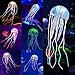 Glowing Jellyfish, 6pcs Aquarium Glowing Jellyfish Decoration Aquarium Ornament Decorations for Fish Tank Decorations